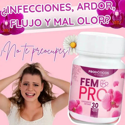 FEM PRO - Probiótico Vaginal (100% NATURAL)