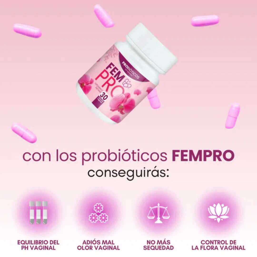 FEM PRO - Probiótico Vaginal (100% NATURAL)