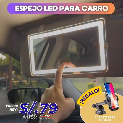Espejo led para carro